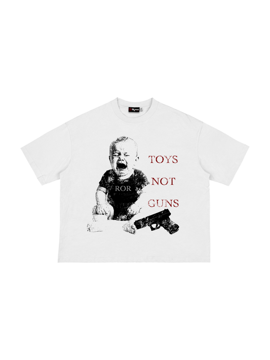 TOYS NOT GUNS - BOXY CROPPED TEE